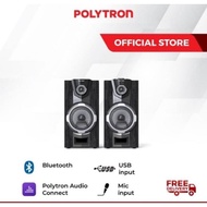 Active Speaker Aktif Polytron Pas 8f12 Super Bass Bluetooth Usb Microp