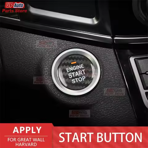 For Haval Car Engine Start Stop Button Cover Real Carbon Fiber Sticker Fit H8 H9 C50 N6 H6 H2 F7 H2S