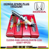 Honda Iridium spark plug for Accord, Civic, CRV, Fit, City 12290-R48-H01 (NGK ILZKR7B-11S)