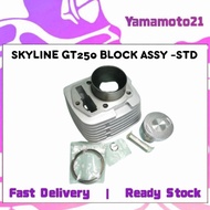 DEMAK SKYLINE GT250 GT 250 SKYLINE-GT250 BLOCK ASSY STD CYLINDER BLOCK BLOK COMPLETE SET + PISTON RI