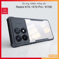 XUNDD Case for Redmi K80 Ultra / K70 / K70 Pro / K70E / K70 Ultra Anti-Fingerprint Back with 4-Corne