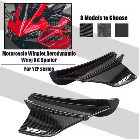 For YZF R1 R3 R6 R7 R15 R25 R125 R1M YZFR1 YZFR3 YZFR6 YZFR7 Motorcycle Spoiler Wing Aerodynamic Win