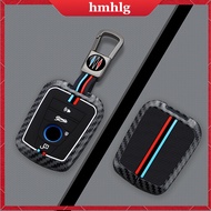 For BMW i3 i8 2023 Car Key Case Cover New Energy Zinc Alloy Carbon Fiber Silicone Keychain Accessori