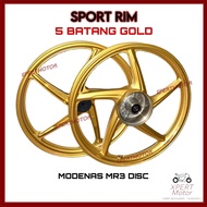 [KAYAMA] MODENAS MR3 DISC SPORT RIM GOLD 5 BATANG