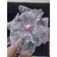 Giant flower organza fabric
