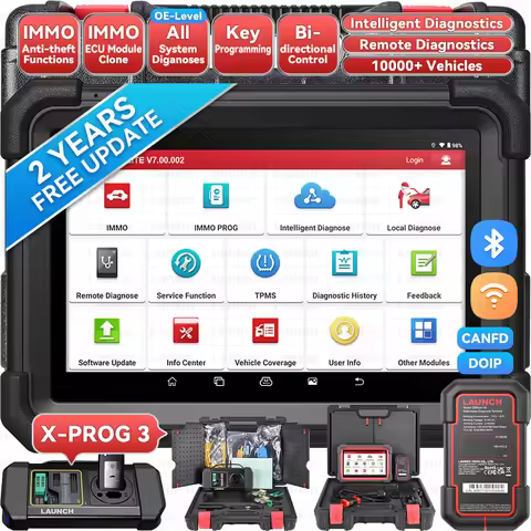 LAUNCH X431 IMMO Elite Key Programming Device with PROG3, Key Fob Programming Tool, IMMO Services/EC