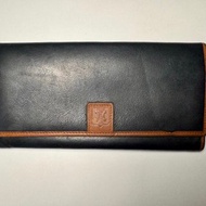 低調黑古董Celine真皮口金長夾 錢包 古著 古董包