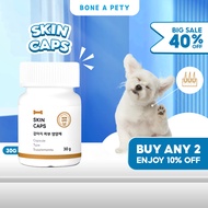 BONEAPETY KOREA Dog Skin & Coat Supplement Skin Caps for Itch Relief & Shedding Control Pet Suppleme