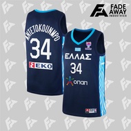 ANTETOKOUNMPO 34 GREECE NAVY BASKETBALL JERSEY