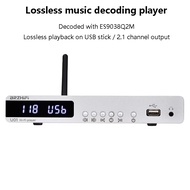 BRZHIFI U01 Bluetooth Audio Decoder ES9038Q2M Decoding Audio Player Lossless USB Read 2.1 Channel Di