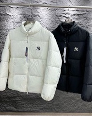 韓國預訂 2色選 mlb NY刺繡logo 立領羽絨外套