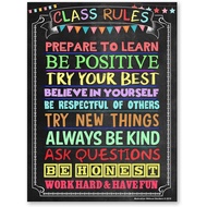 Classroom Poster Set Decorations Welcome Back to School Classroom Rules Poster for Preschool Middle 