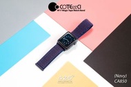 COTEETCI W17 MAGIC TAPE WATCH BAND (สาย APPLE WATCH 9 / 8 / 7 / 6 / 5 / 4 / 3 / 2 / 1 / SE 1 / SE 2 / ULTRA 1 / ULTRA 2 ขนาด 42 / 44 / 45 / 49MM)-NAVY(น้ำเงินเข้ม)