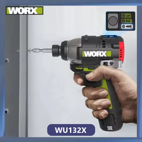 Worx WU132X Cordless Impact Screwdriver Brushless 160Nm 2 Speed Adjustable and 1 Smart（Without batte