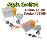 Modenas GT128/GT 128/CT110/Kristar/CT100/CT 100/CT 110 Main Switch Set / Kunci Master Key Motosikal 