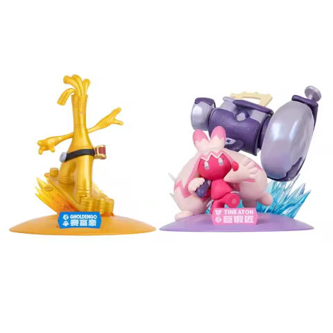 Pokemon Anime Action Figures TINK ATON GHOLDENGO Original Home Desktop Collection Model Ornaments Ho