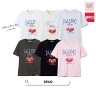 [ from South Korea ] SPAO Falling Cherries Cotton T-Shirt _ SPRPF37G71
