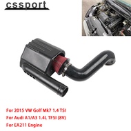 1SET Cold Air Intake System Kit Black Fit For 2015 VW Golf Mk7 1.4 TSI For Audi A1/A3 1.4L TFSI (8V)