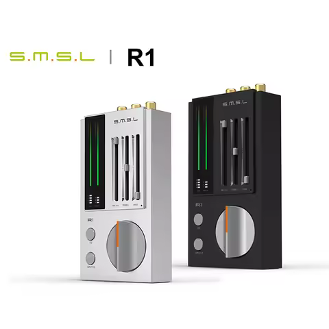 SMSL R1 Gaming DAC Headphone Amplifier support Microphone EQ Adjustment 3.5mm 4.4mm Headphone Jacks