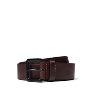 Timberland Mens 38mm Logo Buckle Belt เข็มขัดหนังแท้ (A2MNQ) NO BOX