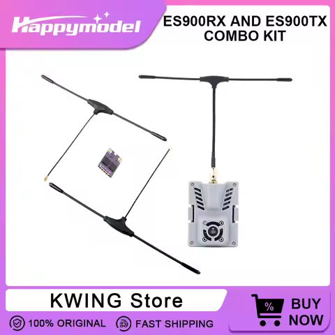 Happymodel ES900RX DUAL TCXO Receiver ES900TX Module Combo Kit 915MHz ExpressLRS Firmware For RC FPV