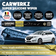 Carwerkz Super Silicone Wiper (High grade silicone material and Belgium Bekaert Steel) Honda Vezel RU (16"+26")A002