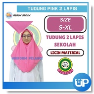 PPIM Tudung 2 Lapis Koshibo Kain Licin Dua Lapis Pakaian Rasmi Sekolah Rendah Menengah Pemimpin