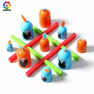 Finger Rock Educational Gobblet Gobblers Toys Tic-Tac-Toe Chess Parent Children Board Game Party Str