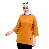 KAOS BASIC TUNIK KOMBINASI KAOS TUNIK WANITA DEWASA KAOS KOMBINASI KAOS WANITA PECAH POLA KAOS WANIT