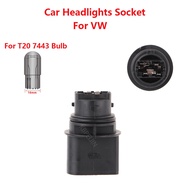 VW Car Headlights Socket T20 7443 Bulb Holder Accessories