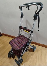 四輪助行車 買餸車 摺疊式購物車 步行輔助車 帶櫈仔椅子