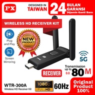 Wireless HDMI Transmitter Receiver Audio Video Display Stick Laptop Smartphone 80 meter PX WTR-300A