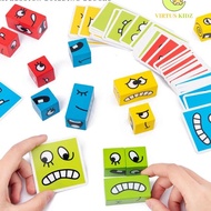 Expression Puzzle Building Blocks / Children's Educational Toys Puzzle Block Ready Q87'