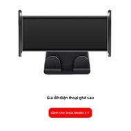 360 ° Giá Đỡ Điện Thoại Ghế Sau Tesla Model 3/Y Có Thể Xoay Được Với 2 Móc - Giá Đỡ Tựa Đầu Tự Độn