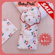 Blanket/Blanket with muslin hood for babies 86x86cm - 5242