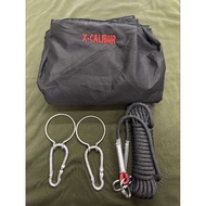 PACKAGE ANTI LAMIG DUYAN WITH BULSA AND FREE NAME+RING WITH CARABINER+UTILITY ROPE