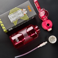 TKK 50oz Sport Water Bottle Half Gallon Water Bottle Jug with Straw Large Capacity Plastic Water Bot