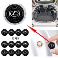 2.8cm  Lexus logo Car Door Shock Absorber Buffer Protective Stickers Soundproof Rubber Pads Accessories For Lexus ES300h NX RX GS IS LX CT200h NX300h RX300