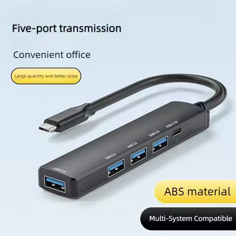 5 IN 1 USB C HUB Type C to USB 3.0 HUB PD 65W Multi USB Splitter Adapter OTG For Lenovo Macbook Pro 