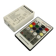 LED RGB RGBW 2-in-1 Music Controller+Wireless24Key Remote Control Audio Controller