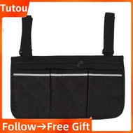 Tutoushop Wheelchair Bag Side Pouch Canvas Material for Transport Chair