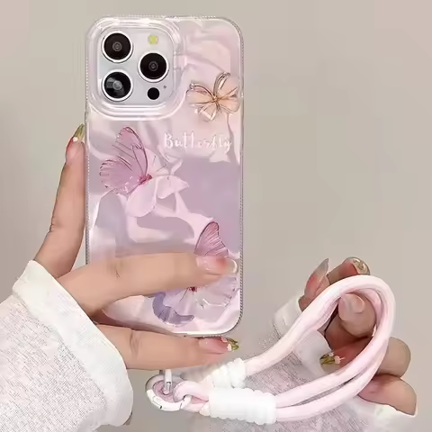 Butterfly 3D Case For Infinix Smart 10 Plus 9 8 7 Hot 50 50i 30i 40i 40 Tecno Spark Go 2025 1 30 30C