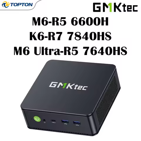 GMKtec Gaming Mini PC K6 M6 Ultra AMD Ryzen 7 7840HS 5 7640HS 6600H USB4 2DDR5 22.5G LAN WiFi6E Wind