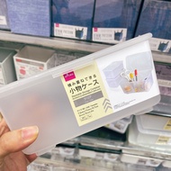 Daiso Storage Container Storage Box Semi Transparent Stackable Box