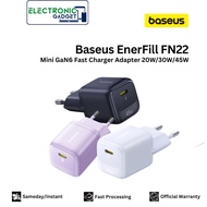 Baseus EnerFill FN22 Mini GaN6 Fast Charger 1C PD PPS 20W 30W 45W for iphone 13 14 15 16 17 18 19 Fo