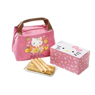 【Hello Kitty】芝麻蛋捲禮盒-花漾禮盒(粉)2盒組(過年/禮盒/送禮)