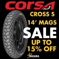 ♞,♘CORSA TIRE Cross-S 14 by TAKARA TIRES (FREE tire sealant, tire valve and TAKARA sticker)