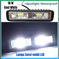 COD Lampu Sorot Mobil LED Spotlight Headlight 16 W Cool White / lampu taman hias depan rumah tenaga 