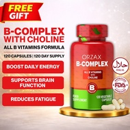 Vitamin B Complex Supplement Choline Inositol Balanced Energy Metabolism ORZAX