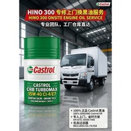 Mitsubishi Canter 4D34 Onsite Engine Oil Service Lorry Truck Castrol CRB Turbomax 15W-40 Includes Fi